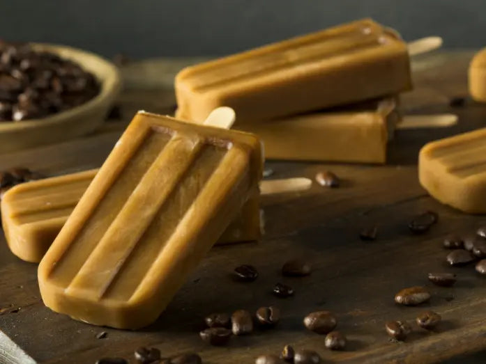 Iced Coffee Coconut Popsicle